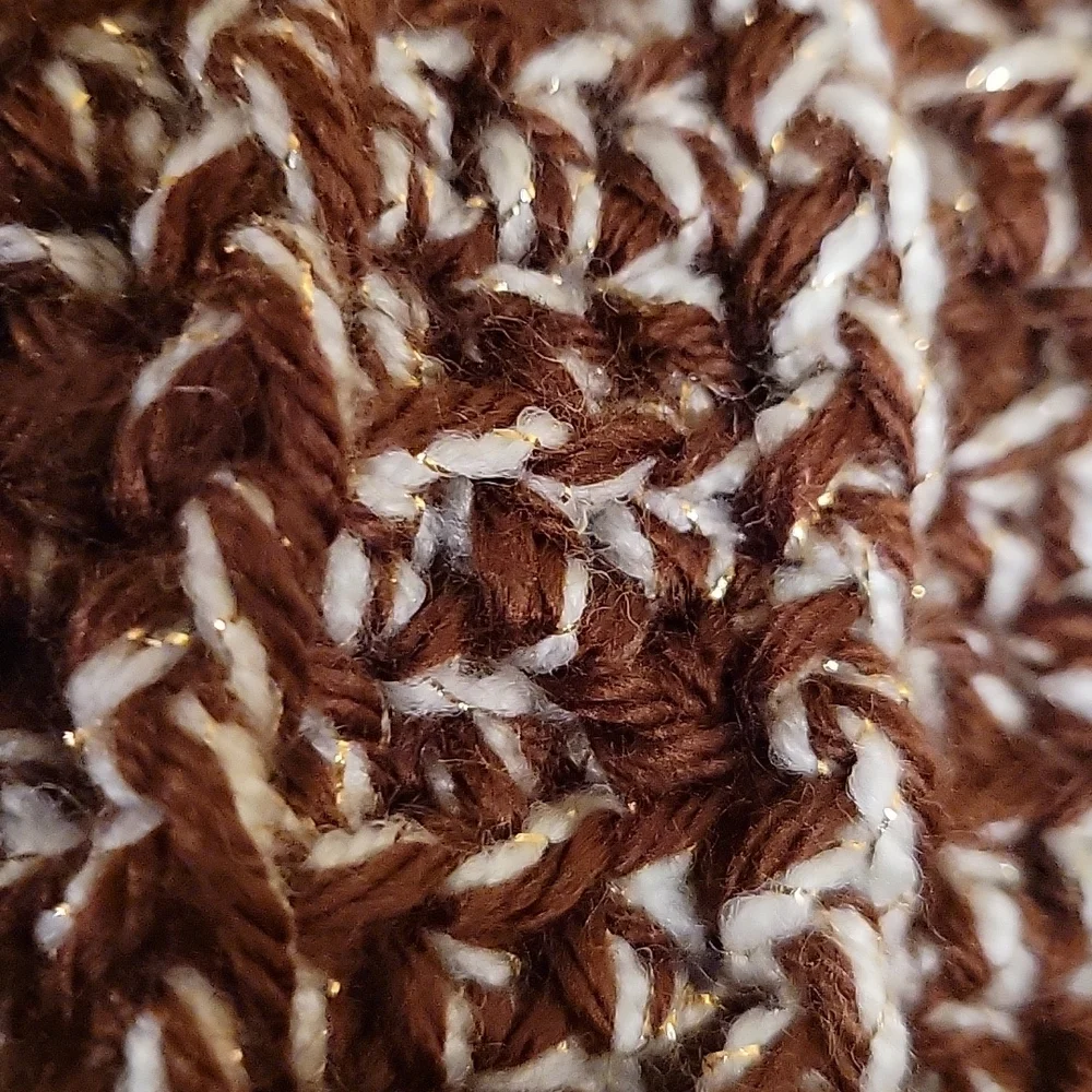 Ladies Acrylic pom-pom hat beanie fleece lining at ears handmade